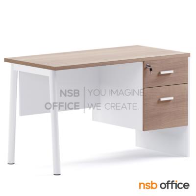 โต๊ะทำงาน 2 ลิ้นชัก รุ่น Anavar (อนาวาร์) ขนาด 120W cm. ขาเหล็ก