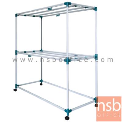 ราวตากผ้าเหล็กเคลือบสี 150W cm. (8 เส้น) รุ่น HR515-CC มีล้อเลื่อน   