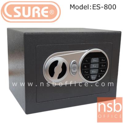 ตู้เซฟดิจตอล SR-ES800 เจาะช่องหยอดเงิน น้ำหนัก 2.3 กก. (1 รหัสกด / ปุ่มหมุนบิด)   