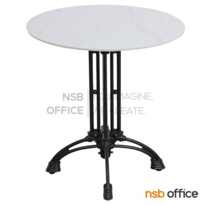 โต๊ะหน้าท็อปหินสังเคราะห์กลม รุ่น Envy (เอนวี่)  ขาสี่แฉกทรงเรียว