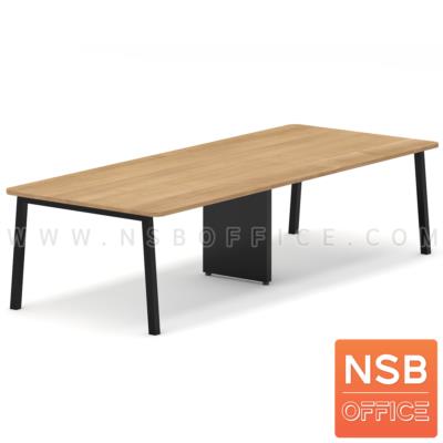 โต๊ะประชุมสี่เหลี่ยมมุมมน รุ่น Slack (สแลค) ขนาด 120D cm. ขาเหล็ก