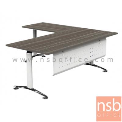 โต๊ะทำงานตัวแอล  รุ่น HB-EX3DL2019  ขนาด 200W1*190W2 cm. ขาอลูมิเนียม