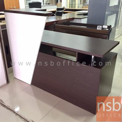 เคาน์เตอร์หน้าตรง 2 ลิ้นชัก รุ่น DB-NORCA  ขนาด 150W cm. พร้อมรางคีย์บอร์ดและที่วางซีพียู