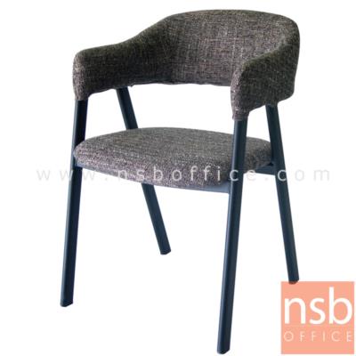 เก้าอี้โมเดิร์นหุ้มผ้า รุ่น Hellion (เอลเลียน) ขนาด 53W cm. โครงขาเหล็กพ่นสี