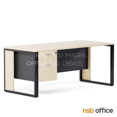 โต๊ะผู้บริหาร 2 ลิ้นชัก  รุ่น Levonix (เลโวนิกซ์) ขนาด 180W cm.  โครงขาเหล็ก