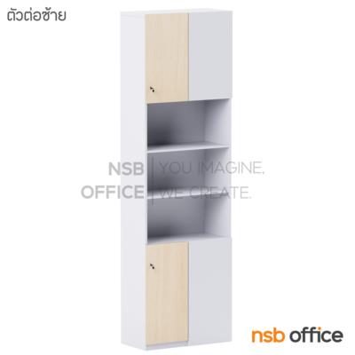 ตู้เอกสารเข้ามุม 2 บานเปิด 3 ช่องโล่ง รุ่น Aurevox II (ออเรว็อกซ์ 2) ขนาด 80W*270H cm. เมลามีน
