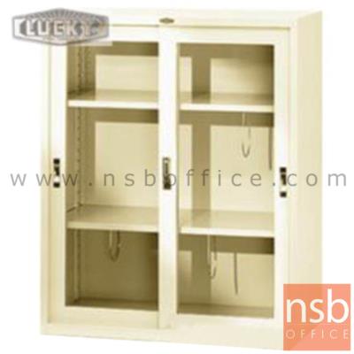 ตู้เหล็ก 2 บานเลื่อนกระจกสูง 110 ซม.  รุ่น LCG-9110,LCG-12110,LCG-15110 