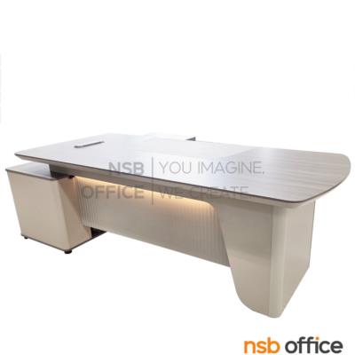 โต๊ะผู้บริหารตัวแอล รุ่น Elantris (เอลานทริส) ขนาด 240W , 260W cm. พร้อมตู้ข้าง