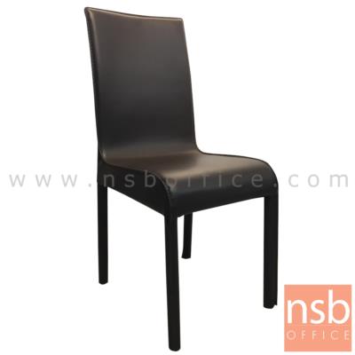 เก้าอี้เหล็กที่นั่งหุ้มหนังเทียม รุ่น DS-GEMV ขาเหล็กหุ้มหนังเทียม (ยกเลิก26/12/23)