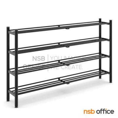 ชั้นวางรองเท้าเหล็กทำสี   จุกแป้น