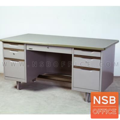 โต๊ะทำงานเหล็กหน้าเหล็ก 7 ลิ้นชัก  รุ่น Cillian (คิลเลียน) ขนาด 4.5 ,5 ,6 ฟุต 