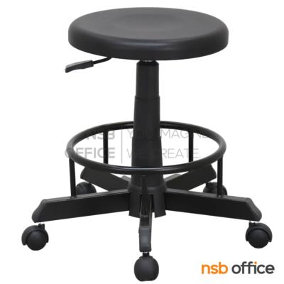 เก้าอี้บาร์สตูลที่นั่ง PU กลม   รุ่น Jovix (โจวิกซ์)  โช้คแก๊ส ขาเหล็กกล่อง