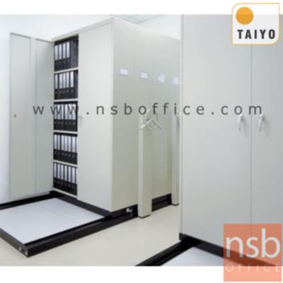 ตู้รางเลื่อนแบบพวงมาลัย 1 ตอน  TAIYO-GT มอก. 1496-2541 ขนาด 5, 7, 9 ตู้