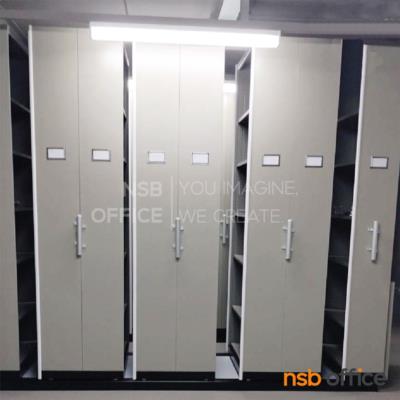 ตู้รางเลื่อนแบบมือผลักแบบสูงพิเศษ   ขนาด 6, 8, 10 ตู้ (มาตรฐาน มอก. 2560)