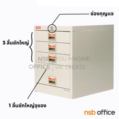ตู้อเนกประสงค์ 4 ลิ้นชัก รุ่น CT-431 ขนาด 37.7W* 45.9D* 48.5H cm มือจับพลาสติก
