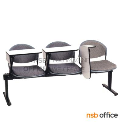 เก้าอี้เลคเชอร์แถวเฟรมโพลี่หุ้มเบาะ รุ่น D190 2 ,3 และ 4 ที่นั่ง ขาเหล็กเหลี่ยมพ่นสี 