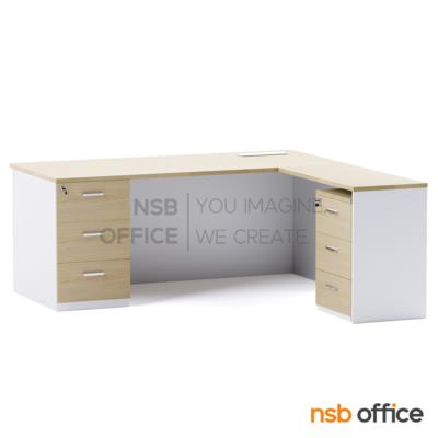 โต๊ะผู้บริหารตัวแอล รุ่น Malachite (มาลาไคต์)  