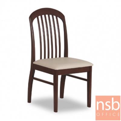 เก้าอี้ไม้ที่นั่งหุ้มหนังเทียม (ยกเลิก 18.10.2021) รุ่น GD- SK ขาไม้ 