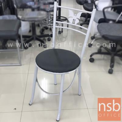 เก้าอี้โมเดิร์นหนังเทียม รุ่น NSB-CHAIR8 พิงหลังตรงกลางลายผีเสื้อ (STOCK-1 ตัว)