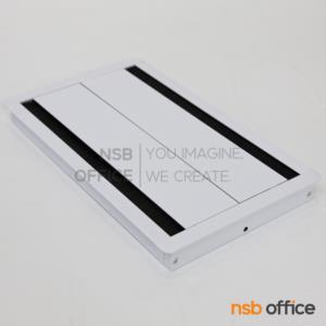 ฝาป๊อปอัพฝังหน้าโต๊ะ เปิด 2 ทาง Soft close ผลิตจากอลูมิเนียม -
