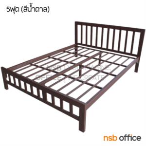 เตียงเหล็กเหลี่ยม หัวระแนงแนวตั้ง   -
