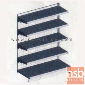 ชั้นเหล็กซุปเปอร์มาร์เก็ต สูง 180 cm. หนา 0.5 mm. 5 แผ่นชั้น หน้าเดียว   F1S-053