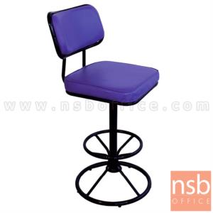 เก้าอี้บาร์ที่นั่งเหลี่ยมมีพิง ขาบาร์สูง   BC-179-T-B