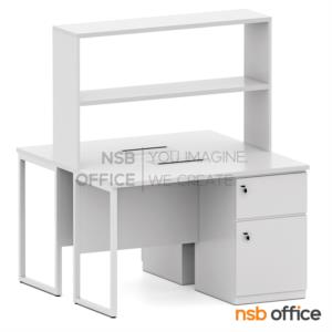 โต๊ะห้องแล็บ ท็อปลามิเนต HPL แบบมีชั้นต่อบน   Lab desk 240 สีเทาอ่อน