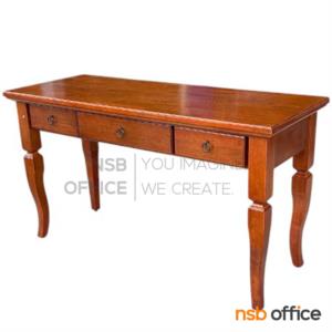 โต๊ะทำงานไม้ยางพารา  ขนาด 139W cm. Resource (รีสอร์ท)