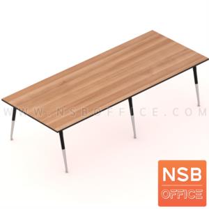 โต๊ะประชุมทรงสี่เหลี่ยมยาว ขาเหล็กปลายเรียว VC866 300W*120D cm.