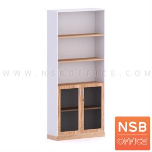 ตู้เอกสาร 5 ชั้น บนโล่ง ล่างบานเปิดกระจก เมลามีน N 9302