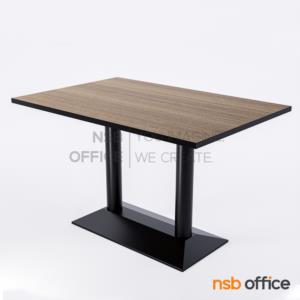 โต๊ะบาร์ COFFEE ขาเหล็กฐานพีระมิดสีดำ QE48_48