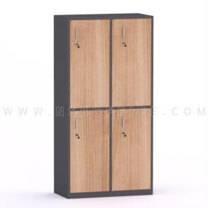 ตู้ล็อคเกอร์ไม้ 4 ประตู 80W cm  DFUR ศิริราช