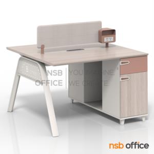 โต๊ะทำงานกลุ่ม  พร้อมมินิสกรีนและตู้เก็บของ B2491