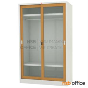 ตู้เสื้อผ้าบานเลื่อนกระจกใส   WSG-119C