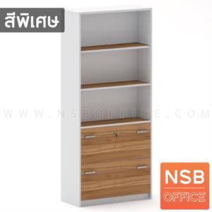 ตู้เอกสาร 5 ชั้น สูง 200 cm. บนโล่ง ล่างลิ้นชักใส่แฟ้มแขวน  N 9205