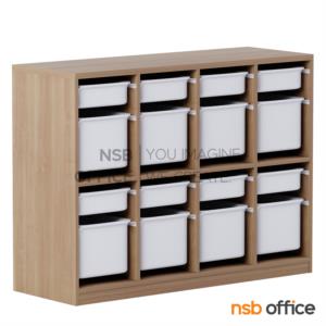 ชั้นเก็บอุปกรณ์การเรียน พร้อมถาดเก็บของ 3+3 (98W*45D*97H cm.)
