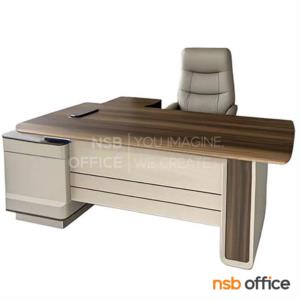 โต๊ะผู้บริหารตัวแอล  พร้อมตู้ข้าง Debby (เด็บบี้) 180W cm.