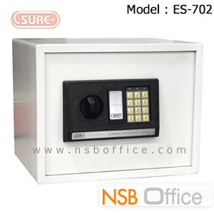 ตู้เซฟดิจิตอล 12.5 กก. SR-ES702 (1 รหัสกด / 1 ปุ่มหมุนบิด) ขนาด 38W*30D*31H cm.  ES-702
