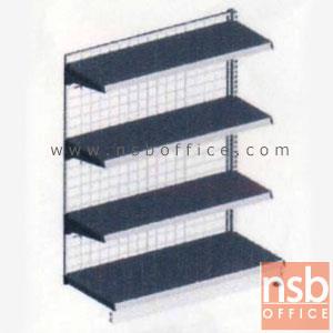 ชั้นเหล็กซุปเปอร์มาร์เก็ต สูง 120 cm. หนา 0.5 mm. 4 แผ่นชั้น หน้าเดียว   F1S-051