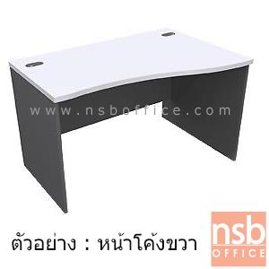 โต๊ะทำงานโล่ง บังตาไม้ เมลามีน นอกแบบ อ้างQ PF570009