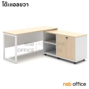 โต๊ะทำงานพร้อมตู้ไซด์บอร์ด   WS-SD 160D + WS-MB 4 D