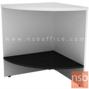โต๊ะเข้ามุม เมลามีน สีเวงเก้-ขาว TCN-P600