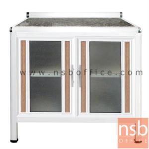 ตู้ครัวตอนล่างอลูมิเนียมหน้าเรียบ กว้าง 100 ซม  EPBG 100 C