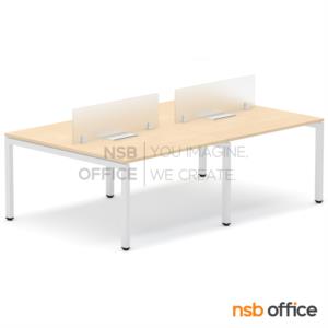 ชุดโต๊ะทำงานกลุ่ม พร้อมมินิสกรีนและกล่องไฟทุกที่นั่ง A24A034 240W*150D cm
