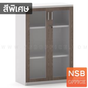 ตู้เอกสาร 2 บานเปิดกระจกเฟรมไม้ เมลามีน ตู้ 2 บานเปิดกระจกเฟรมไม้ 