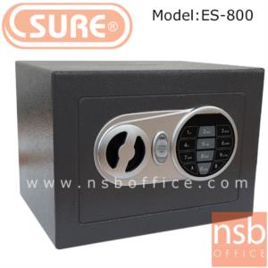 ตู้เซฟดิจตอล SR-ES800 เจาะช่องหยอดเงิน น้ำหนัก 2.3 กก. (1 รหัสกด / ปุ่มหมุนบิด)  ES-800