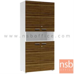 ตู้เอกสาร สูง 180 cm. สีซีบราโน่-ขาว ACH-811