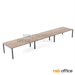 โต๊ะประชุมทรงสี่เหลี่ยมยาว ขาเหล็ก 300*120 + A24A006-6 ขนาด 80W cm. (2 ชิ้น)