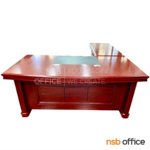 โต๊ะทำงานผู้บริหารตัวแอล พร้อมตู้ลิ้นชักและตู้ข้าง RICH (160W cm.)